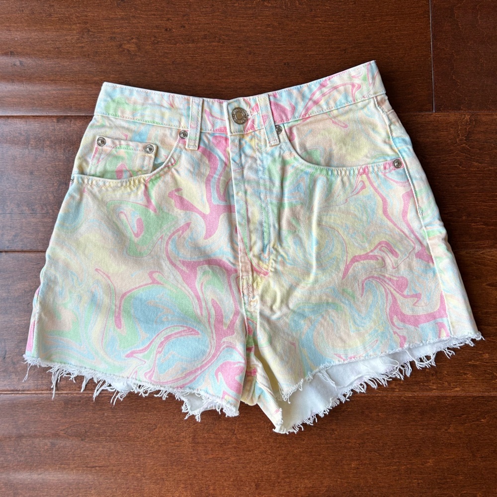ZARA Patterned Swirl Shorts - Size 2